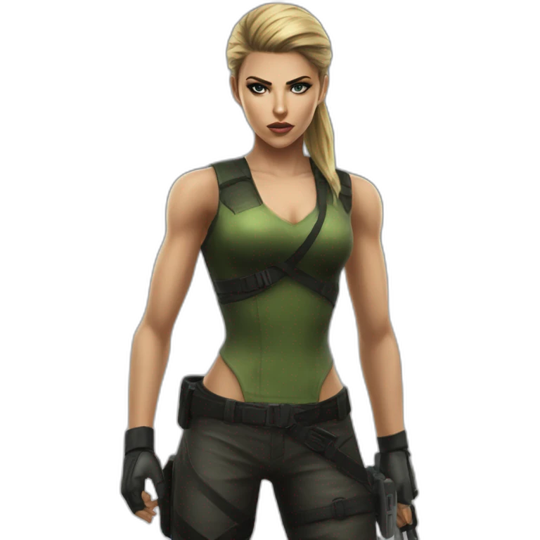 Sonya Blade mk3 realistic emoji