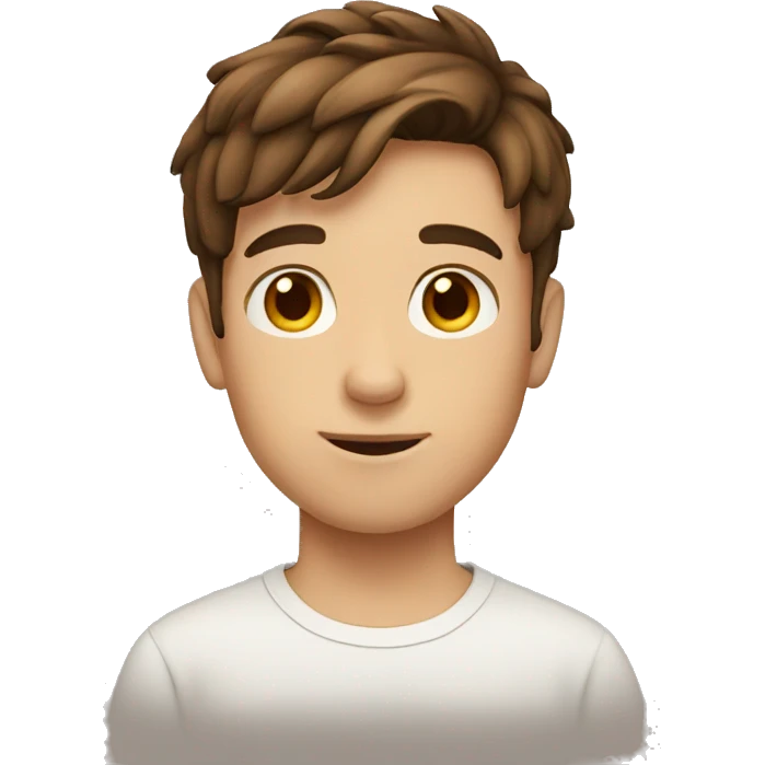 boy with brown hair emoji