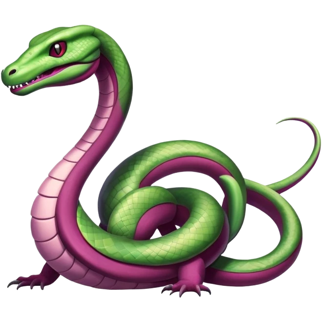 Ekans-Salazzle-Pokémon-Fakémon-hybrid-creature (full body)  emoji