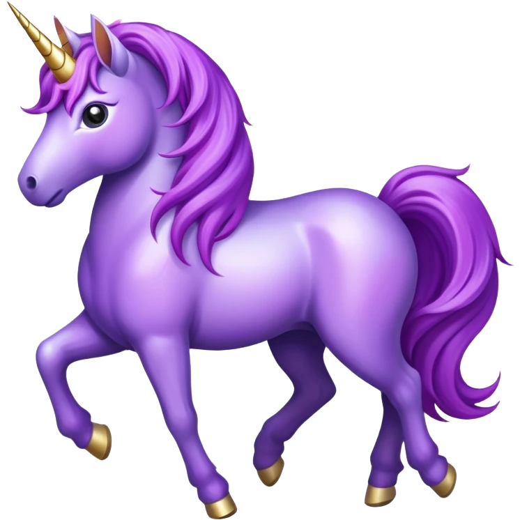 Purple unicorn  emoji