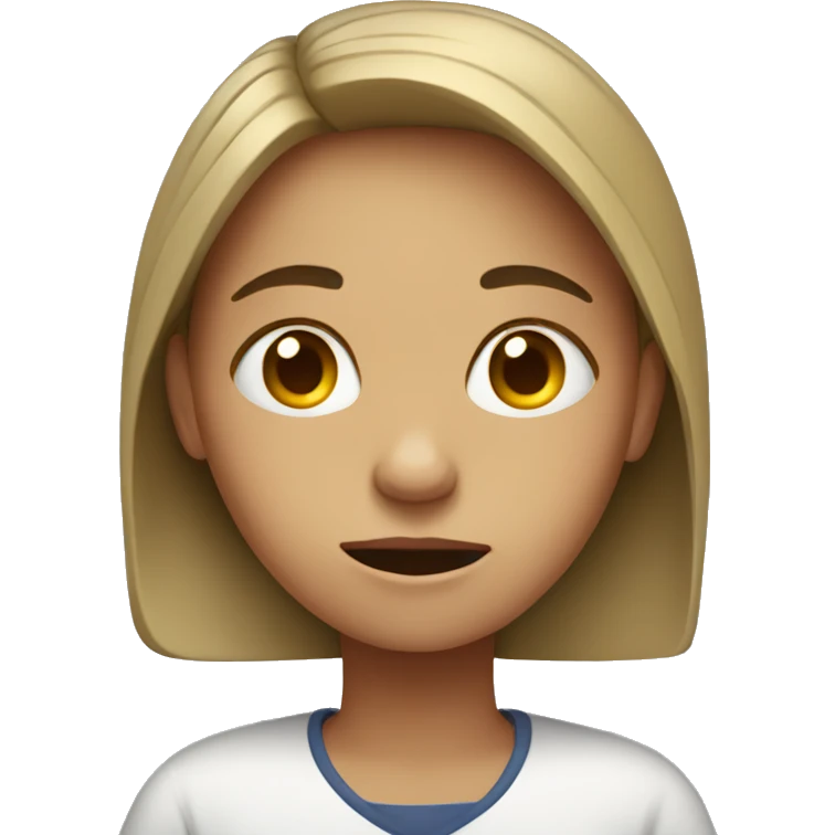 girl in laptop looking stressed emoji