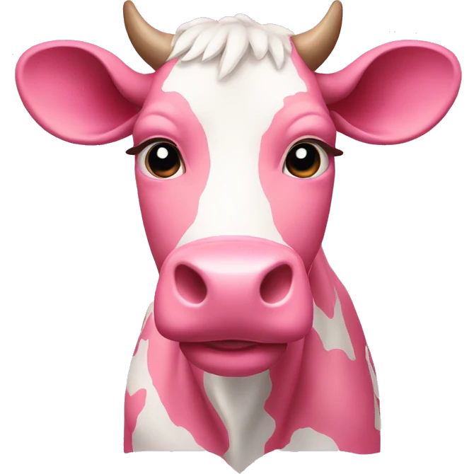 pink cow emoji