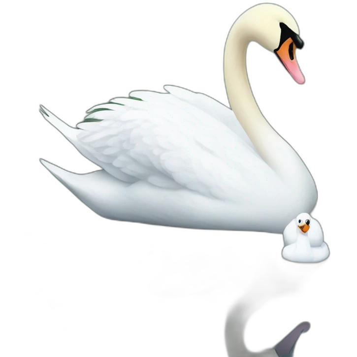 cygne and baby emoji