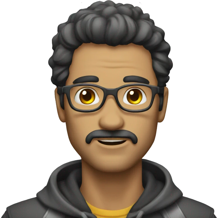Homem metaleiro emoji