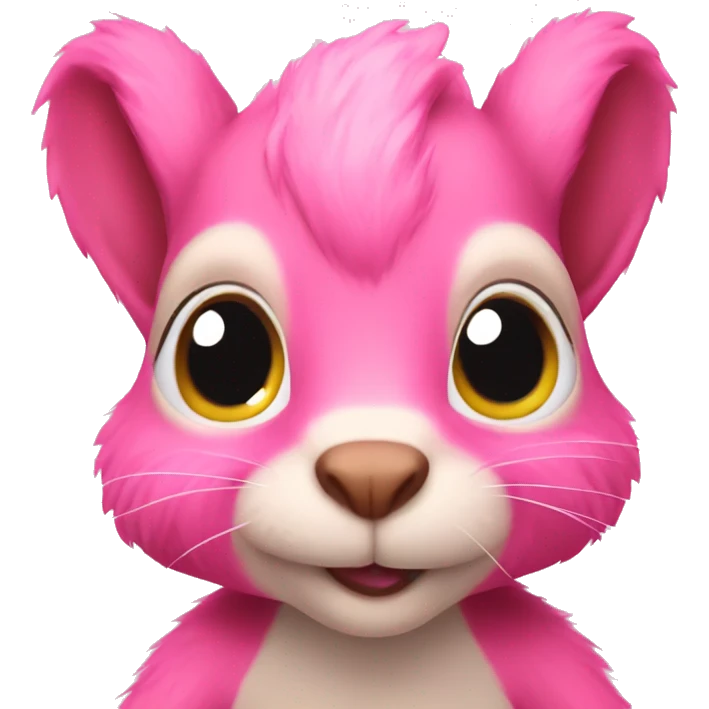 Pink squirrel  emoji