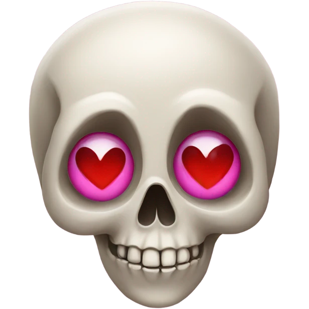 Skull with heart eyes emoji