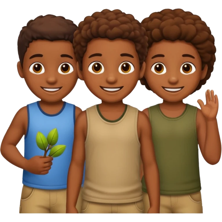 Bushman children joy emoji