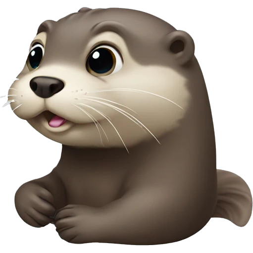 Small otter farting  emoji