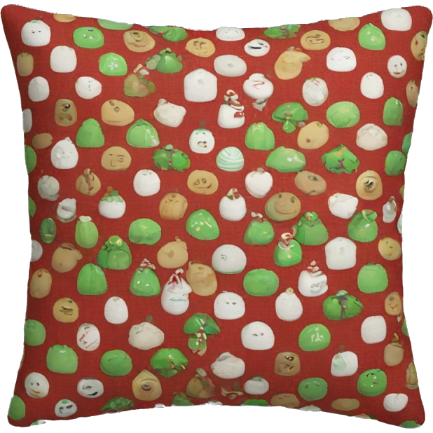 christmas cushion emoji