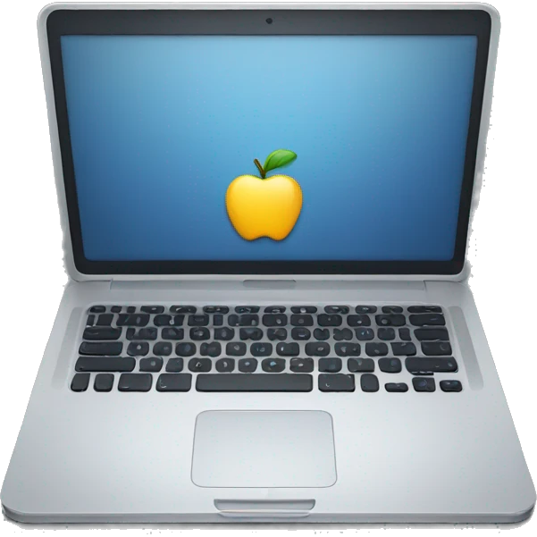 Laptop apple emoji