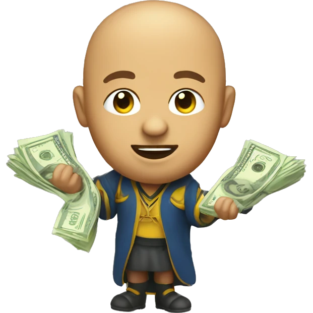 quiditch seeker with money emoji