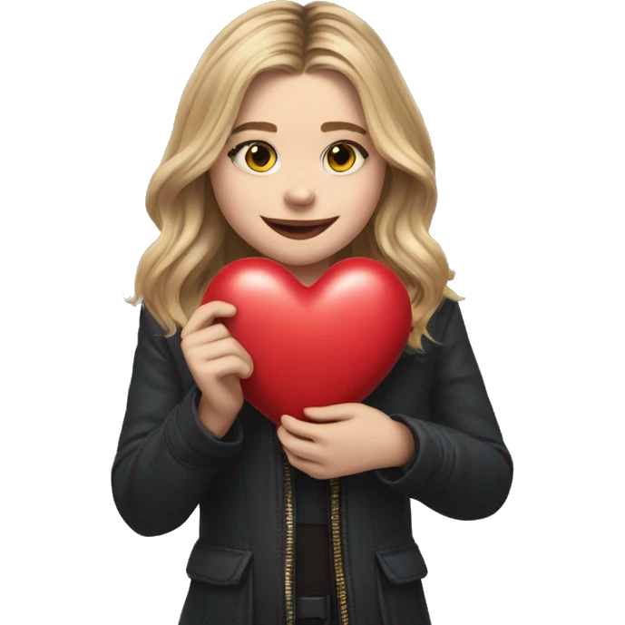 Emoji Chloe grace moretz holding a heart emoji
