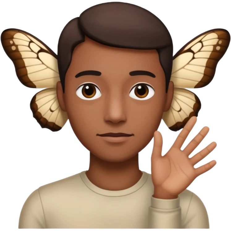 Moth arm emoji