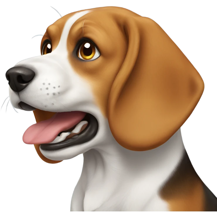 Beagle barking emoji