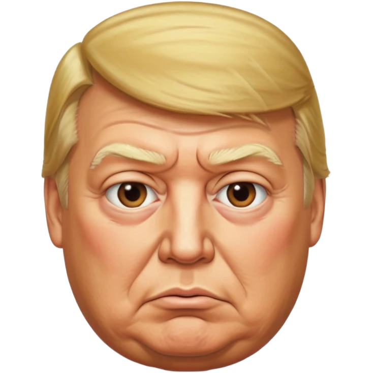 MAKE IT MUCH MORE REALISTIC, ESPECIALLY IN THE DONALD TRUMP FACE AND HAIR, MUCH MORE ELDERLY, AND MUCH MORE OBESE, TO REFLECT HIS REALITY emoji