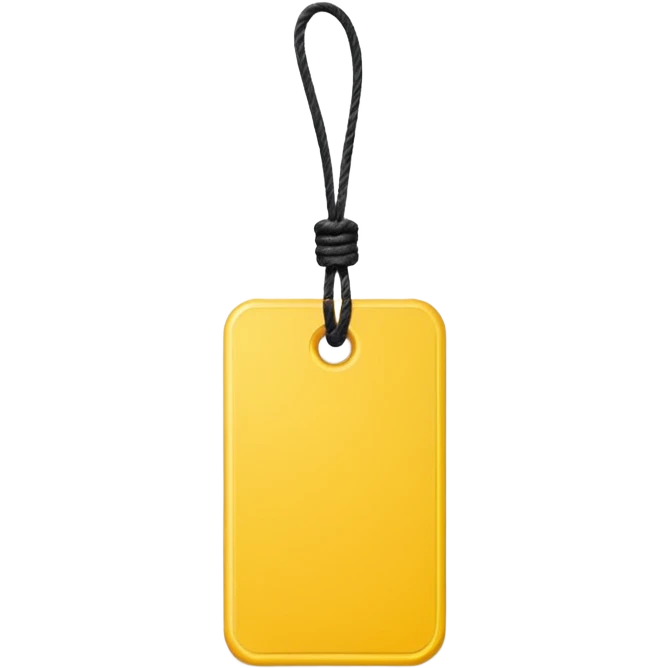  yellow Price tag emoji