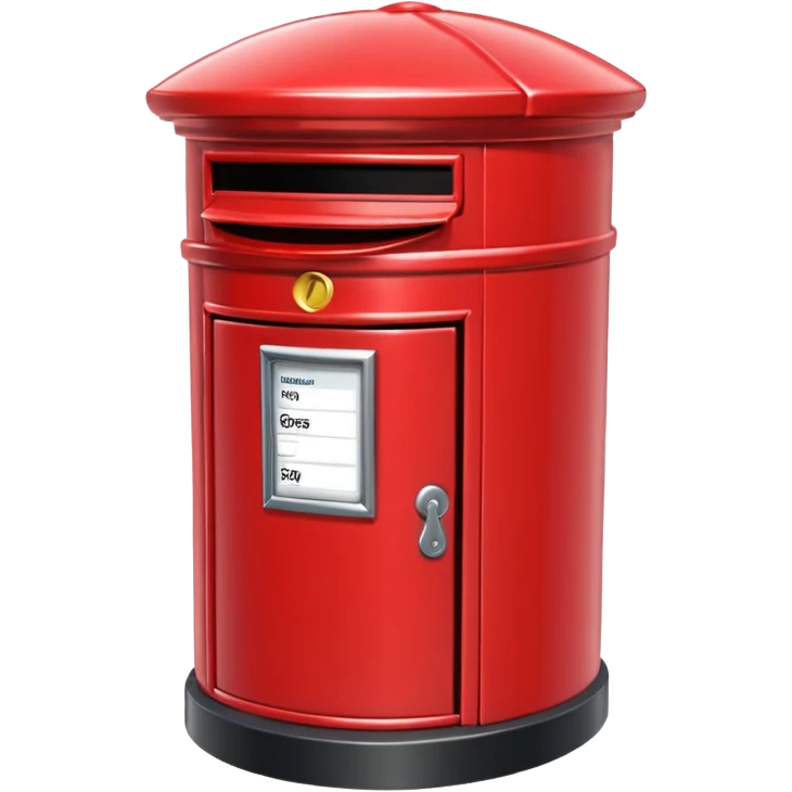 minimal red postbox emoji