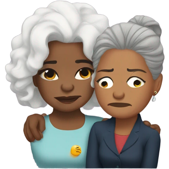 Oprah and Kamala sad crying emoji