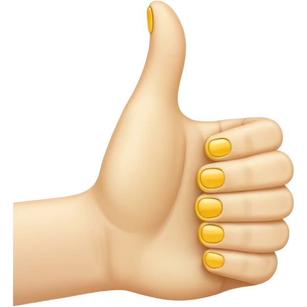thumbs up emoij extra long thumb emoji