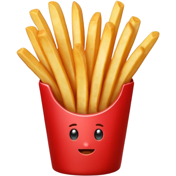 Red French fries emoji emoji