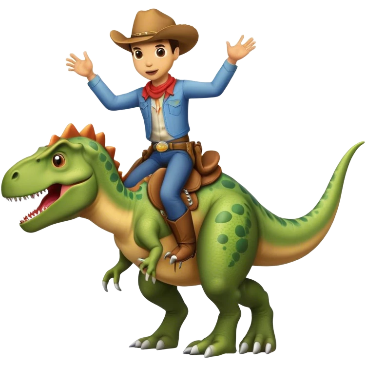Dinosaurio Vaquero emoji