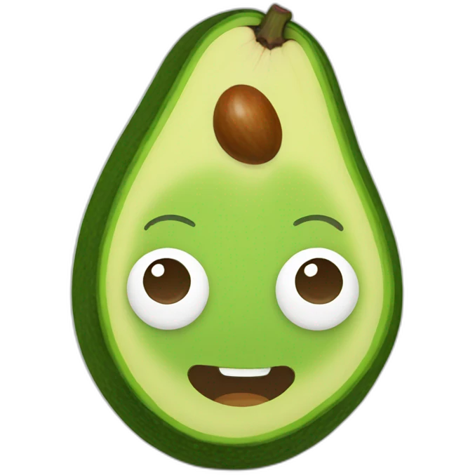 Avocado face emoji