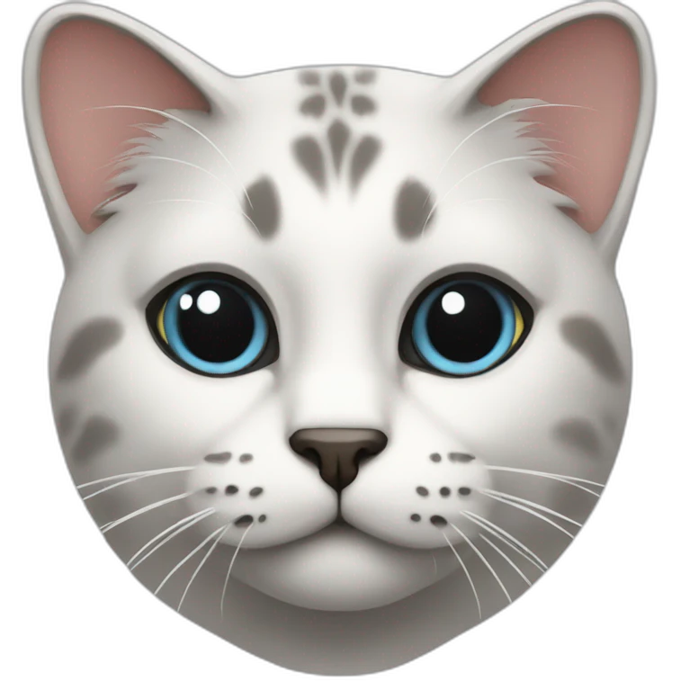 a cat that develops in python code emoji