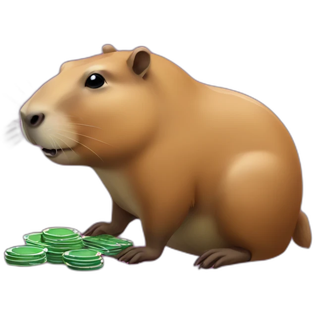 capybara gambling emoji