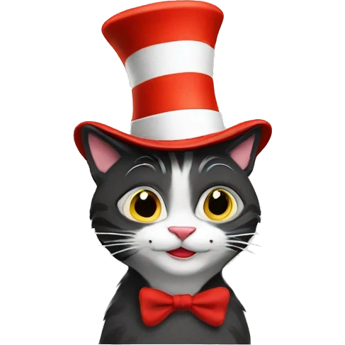 cat in the hat funny emoji