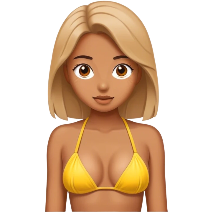 A gorl in a bikini  emoji