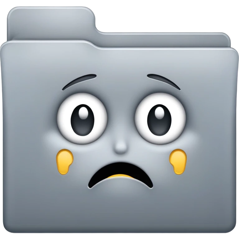 Sad Folder emoji