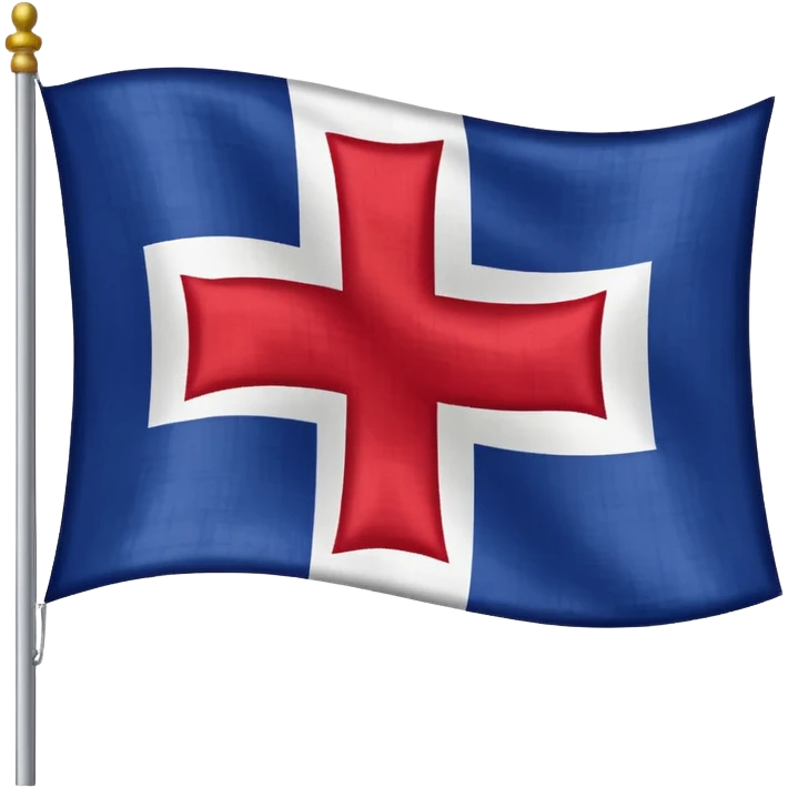 Un drapeau savoyard  emoji