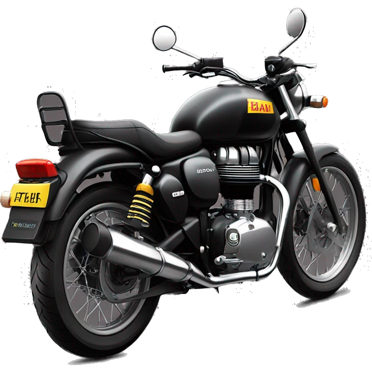 royal enfield meteor 350 BLACK emoji