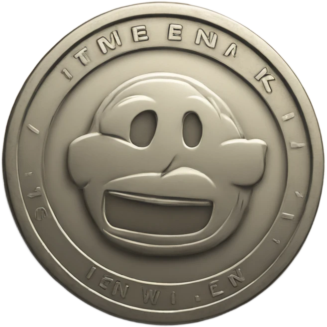 coin with the inscription 1 week emoji