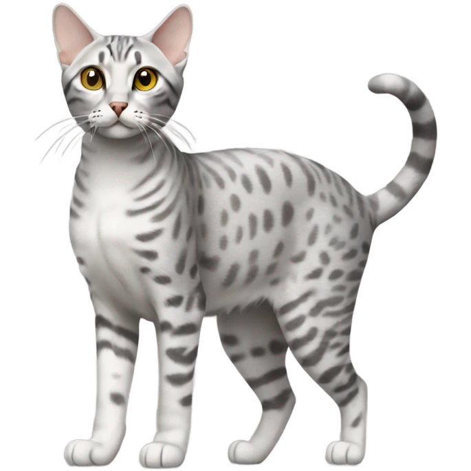 Egyptian Mau cat walking emoji