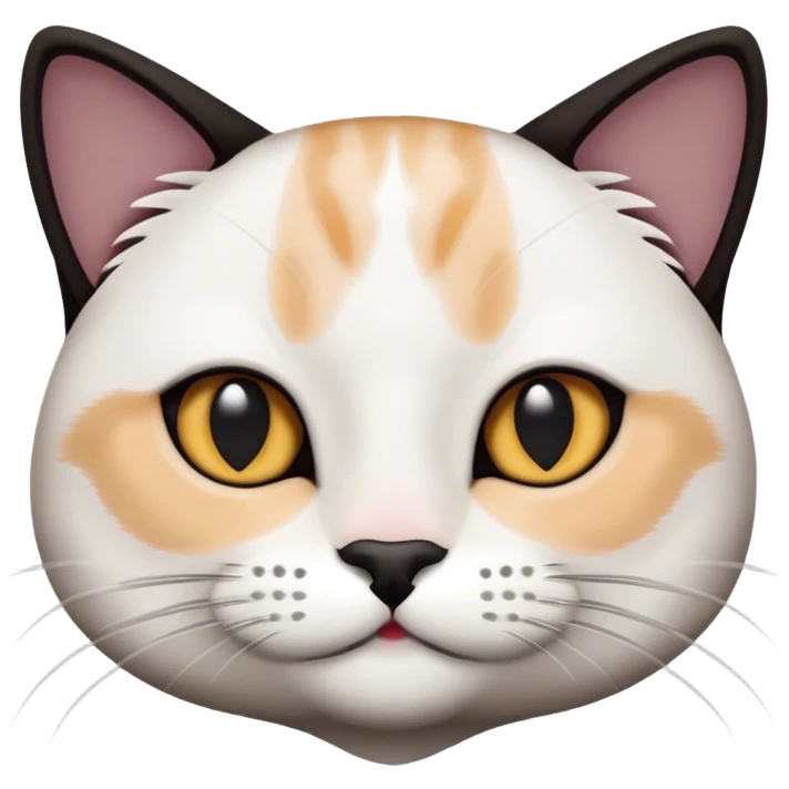 Cat black and white  emoji