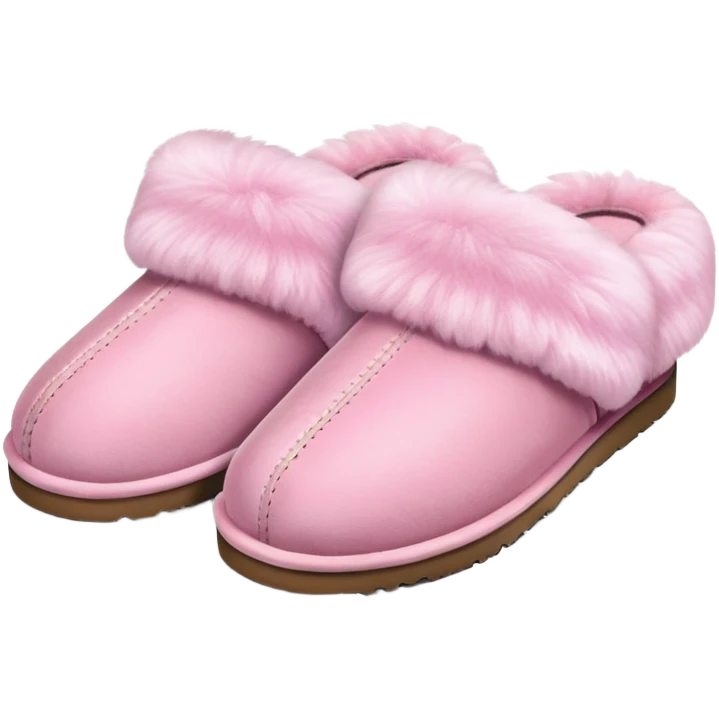 Ugg slippers in pink emoji