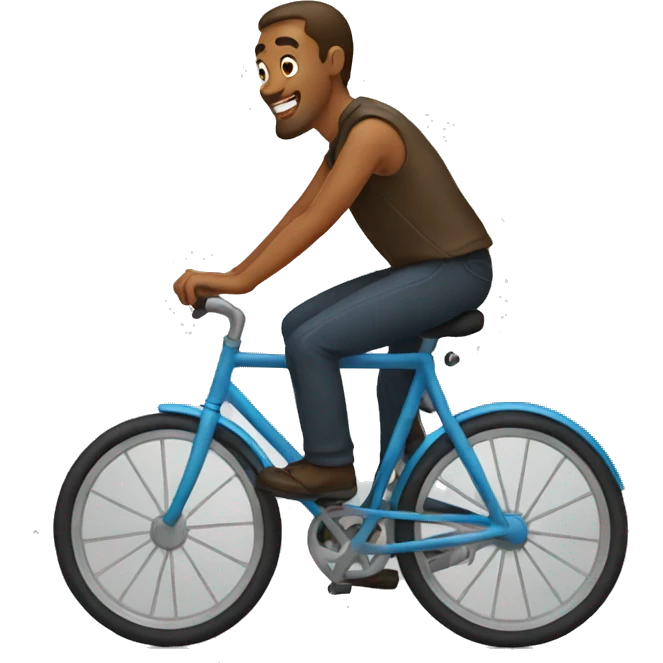 man riding a bicycle emoji