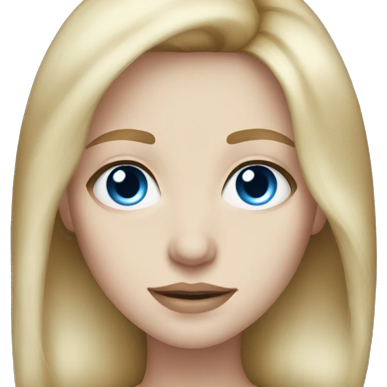 dark blonde pale skin blue eyes emoji