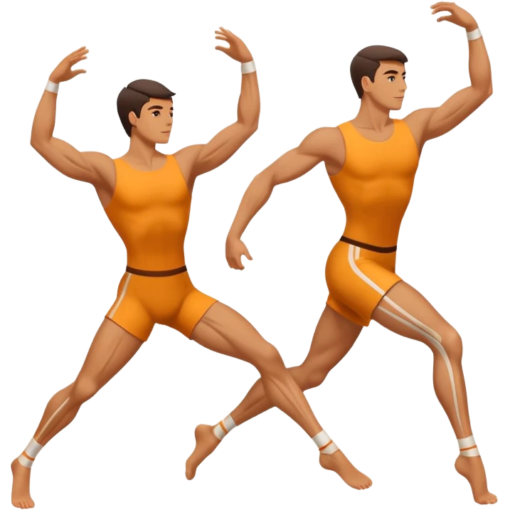 two dancing legs with motion lines emoji