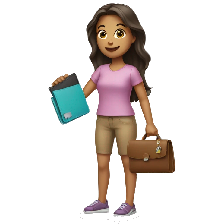 girl with wallet in hand emoji