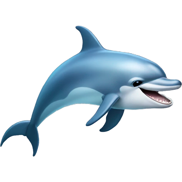 Laughing dolphin emoji