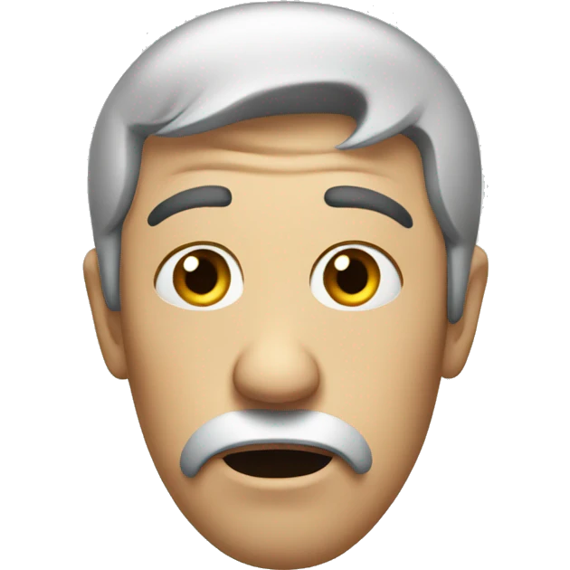 Confused face emoji