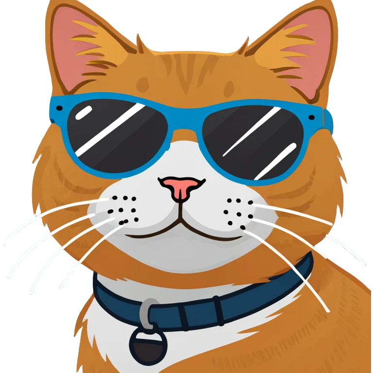 Cat with sunglasses emoji