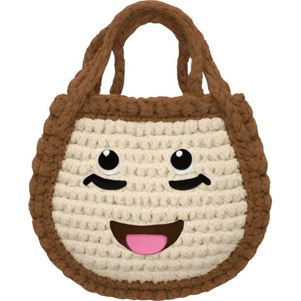 Crochet bag emoji