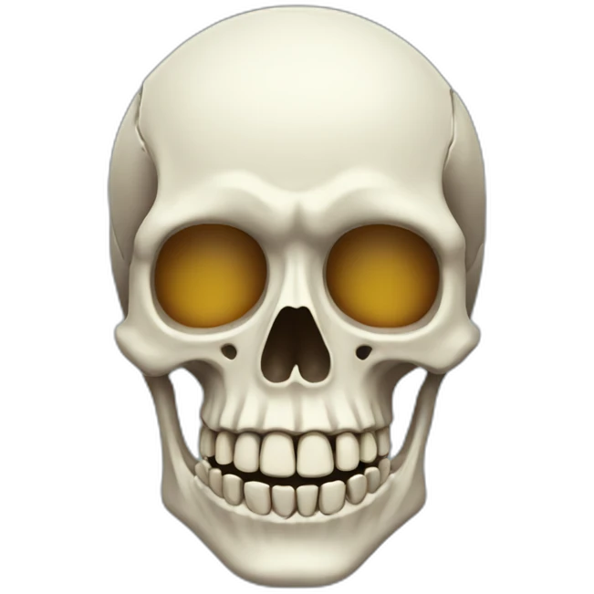 Skeleton smile emoji
