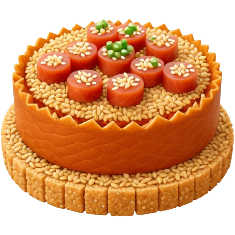 Spicy tuna on crispy rice emoji