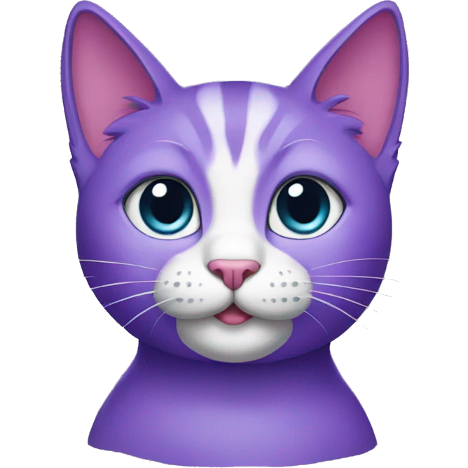 purple cat emoji