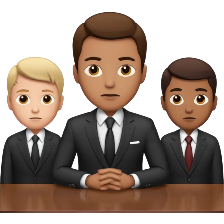 a man in a meeting with other emoji
