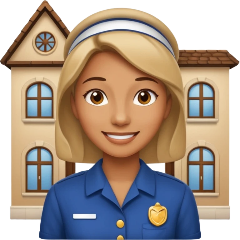 woman as a housekeeper in a hotel in town emoji
